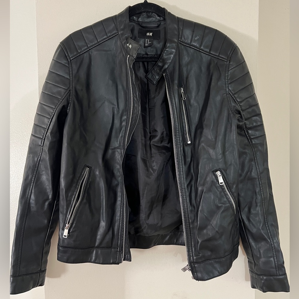 H&M leather biker jacket